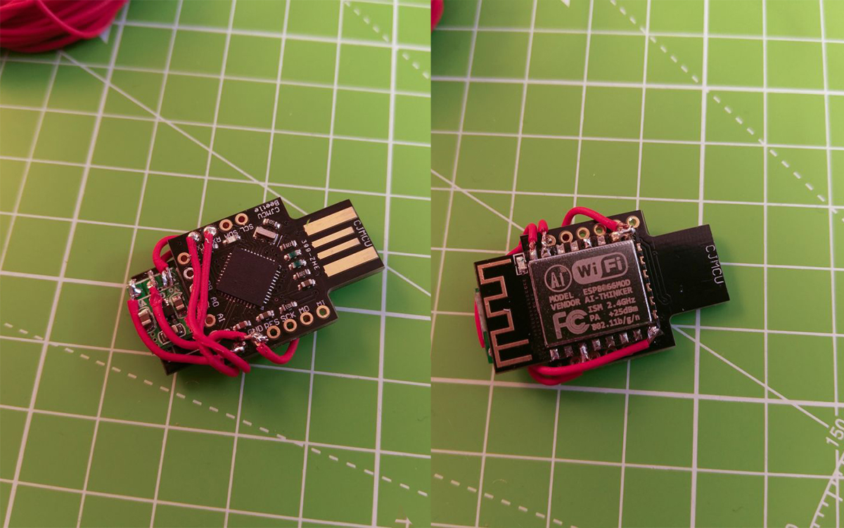 WiFi Duckify Soldered gadget